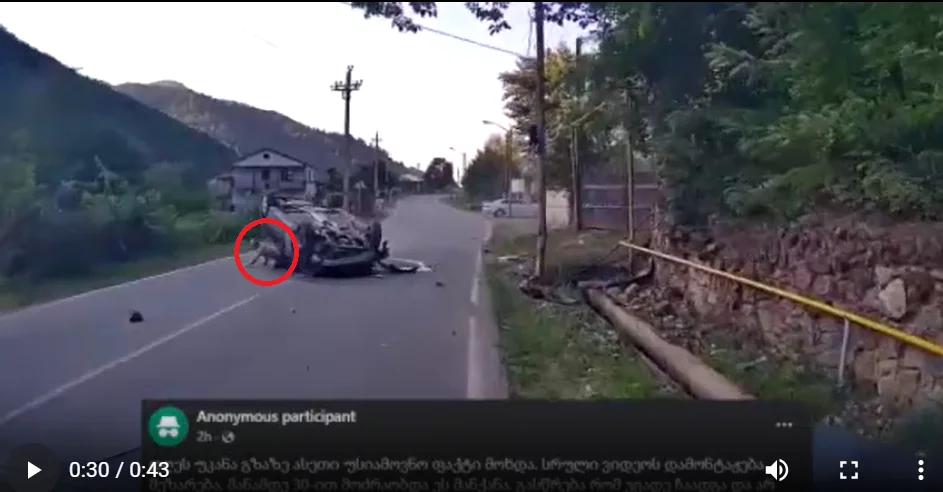 (ვიდეო) "ჯერ არ გამიშვა, მერე შეანელა, გავასწარი და ამის შემდეგ ჩამიწუილა, დანარჩენი ვიდეოში..." - მძღოლი უმძიმესი ავარიის კადრებს აქვეყნებს
